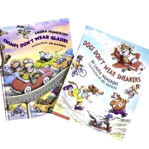Chimps Don't Wear Glasses, & Dogs Don't Wear Sneakers Bundle By Laura Numeroff